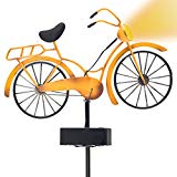 Outdoor Solar Garden Stake Lights – VINTAGE BICYCLE Garden Decor Landscape Lighting – Low Voltage Solar Powered LED Stakes for Unique Landscaping Accent Ideas For Yard Lawn Backyard Walkway Pathway