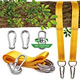 Tree Swing Straps, 2 Sets Hammock Hanging Kit Extra Long Wood Hanger Ropes Adjustable-Heavy duty Carabiner Swivel For Outdoor Tree Swing & Hammocks Strap,Tire Swing,Saucer Swing,Toddler swings For Sale Tree Swing Straps, 2 Sets Hammock Hanging Kit Extra Long Wood Hanger Ropes Adjustable-Heavy duty Carabiner Swivel For Outdoor Tree Swing & Hammocks Strap,Tire Swing,Saucer Swing,Toddler swings For Sale