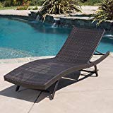 Eliana Outdoor Single Brown Wicker Chaise Lounge Eliana Outdoor Single Brown Wicker Chaise Lounge