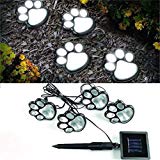 Dartphew Bike Accessories,Dartphew 1Set Solar Print Paw Lights Cat Dog Animal Paw Garden Outdoor Fashion Cute LED Path Lamp Auto On(Light Up Automatically At Dusk,Shine ’til dawn) For Sale