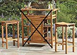 Cheap Westerly Acacia Wood Barstools (Set of 2)