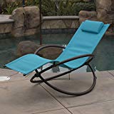 Cheap Belleze Orbital Foldable Zero Gravity Lounge Chair Furniture Outdoor Chaise, (Ocean Blue)