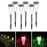 joylnk Solar Pathway Lights Solar Garden Lights Multifunction Hanging Tree Outdoor Solar Landscape Lights for Lawn, Patio, Yard, Walkway, Driveway (6)