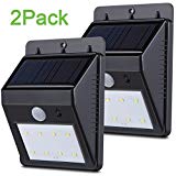 Boomile Super Bright Outside Waterproof Motion Sensor Lights, LED Solar Lights Outdoor, Patio Deck Lights, Solar Powered Lighting For Yard, Backyard, Pathway & Driveway (2 Pack) For Sale