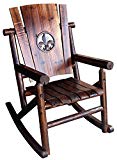 Leigh Country TX 93619 Fleur-De-Lis Medallion Outdoor Rocker