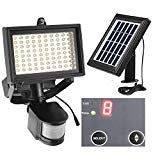 Cheap SUNLONG Solar Motion Sensor Lights Outdoor Waterprooof Super Bright 80 LEDs Security Lights Solar Powered Pir Flood Lights for Front Door Garage Deck Patio Pathway (Bright White)
