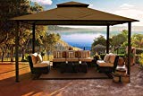 Cheap Paragon-Outdoor Backyard Structure Soft Top Barcelona Gazebo, Sand, 10′ x 12′