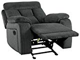 Homelegance Manual Rosnay Glider Reclining Chair, Gray Fabric Review Homelegance Manual Rosnay Glider Reclining Chair, Gray Fabric Review