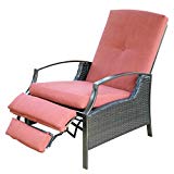 SunLife Patio Recliner Lounge Chair, Resinweave All-Weather Wicker, Plush Cushions with Weather Resistant Fabric, Relaxing Adjustable Positions, Durable Components for Outdoor Living