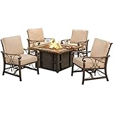 Agio SEVILLE5PCFP 5 Piece Seville Fire Pit Set, Beige Review