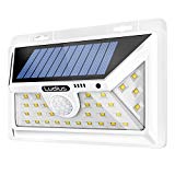 Ludius Solar Lights Outdoor – Bright Outside Lights 34 LEDs – Wide Angle Outdoor Light – Motion Sensor Light for Gardens Pathways Yard Landscape or Porch – Solar Motion Light (White)