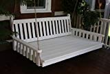 Cheap Outdoor 5′ Traditional English Swing Bed – Oversized Porch Swing – PAINTED- Amish Made USA -White Cheap Outdoor 5′ Traditional English Swing Bed – Oversized Porch Swing – PAINTED- Amish Made USA -White