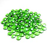 Cheap Onlyfire Reflective Fire Glass Drops for Natural or Propane Fire Pit, Fireplace, or Gas Log Sets, 10-Pound, 1/2-Inch, Emerald Green