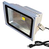 JYtrend 10W Led Flood Light Waterproof Outdoor Landscape Light with US 3 Prong Plug- Warm White For Sale