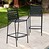 Woodard Capri Wrought Iron Outdoor Bar Stool Set of 2 Review