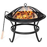Best Choice Products 22in Outdoor Patio Steel BBQ Grill Fire Pit Bowl for Backyard, Camping, Picnic, Bonfire, Garden w/Spark Screen Cover, Log Grate, Poker – Black Review Best Choice Products 22in Outdoor Patio Steel BBQ Grill Fire Pit Bowl for Backyard, Camping, Picnic, Bonfire, Garden w/Spark Screen Cover, Log Grate, Poker – Black Review