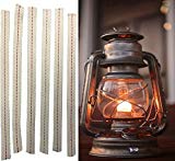 Light Of Mine 100% Cotton 5/8″ Wick Strip Pre Cut Red Stripe Replacement Wick for Oil Lamps and Lanterns (6) For Sale