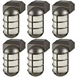 Cheap Paradise GL23877BK Solar Aluminum LED Post Cap Light for 4 x 4 Wood Posts (Black, 6 Pack)