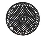 Home Style 5554-32 Biscayne Round Outdoor Dining Table, Black Finish, 48-Inch