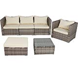 Sunnydaze 6-Piece Sofa Boa Vista Wicker Rattan Outdoor Patio Furniture Set with Beige Cushions Review