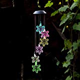 Amazing Wind Chime,Color Changing Solar Mobile Wind Chimes Lights Hanging Wind Bell Light Night Hanging lamp for Patio Garden Lighting Home Decoration with Spinning Hook (Snowflake) For Sale Amazing Wind Chime,Color Changing Solar Mobile Wind Chimes Lights Hanging Wind Bell Light Night Hanging lamp for Patio Garden Lighting Home Decoration with Spinning Hook (Snowflake) For Sale