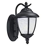 Sea Gull Lighting 84049-185 Yorktown One-Light Outdoor Wall Lantern with Swirled Marbleize Glass Shade, Forged Iron Finish Review Sea Gull Lighting 84049-185 Yorktown One-Light Outdoor Wall Lantern with Swirled Marbleize Glass Shade, Forged Iron Finish Review