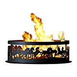 Campfire Fire Ring w Galloping Mustangs Design (30 in. Dia.) Campfire Fire Ring w Galloping Mustangs Design (30 in. Dia.)