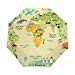 Animals Map Automatic Umbrella Auto Open Close Folding Windproof Foldable for Men Women Kids