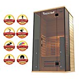 Cheap Medical 4 Full Spectrum Home Sauna – 2 Person Home Sauna 47 x 42 x 78 Chromatic Therapy Speakers AUX 7 Full Spectrum & 14 Cell Carbon Heaters
