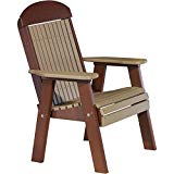 LuxCraft Classic Highback Recycled Plastic 2ft Chair For Sale