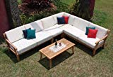 Sunbrella Fabric cushions (Seat & Back) for Giva 5pc Sofa Set: 2 Sofas(Left & Right), 1 Lounge Armless Chair & 1 Corner Piece -Cushions only #WHSSSGVCS