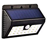 THSpow LED Solar Motion Sensor Light 28 LEDs Outdoor Waterproof and Heatproof All in One Solar Wireless Security Wall Step Light Review