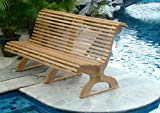 TeakStation Grade-A Teak Wood Luxurious Outdoor Garden Trolley Car 6 Feet Bench #TSBHTC