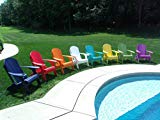 Cheap Furniture Barn USA Poly Lumber Wood Folding Adirondack Chair with Cup Holder – Lime Green