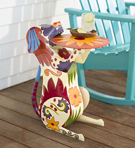 Folk Art Metal Dog Table – 16.5 L x 12.25 W x 23.5 H Review