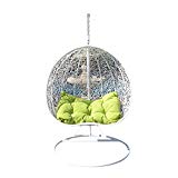 Cheap 2 Persons Seater Egg Shape Wicker Rattan Swing Lounge Chair Hammock WHITE LIME Cheap 2 Persons Seater Egg Shape Wicker Rattan Swing Lounge Chair Hammock WHITE LIME