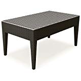 Cheap Compamia ISP855 BR Miami Rectangle Resin Coffee Table Brown