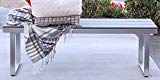 WE Furniture All-Weather Patio Dining Bench, Grey Review WE Furniture All-Weather Patio Dining Bench, Grey Review