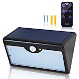 Solar Light Outdoor with Remote Control, 60 LED 1300LM 5-Mode Wireless Waterproof Montion Sensor Flood Security Wall Lighting, for Porch Patio Garden Yard Path by Dseap (Cool White) For Sale