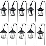 Four Seasons TV29960BK Black, Solar Candle Pathway Lantern Lights – Quantity 10