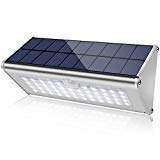 Super Bright Solar Lights Outdoor Water Proof, 46 LED 1100 Lumens 4500mAh Wireless Infrared Motion Sensor Lights, Aluminum Metal Housing, Security for Yard Driveway Wall Lights, 1 Pack (Upgrade 2018) Review