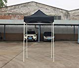American Phoenix Canopy Tent 5×5 feet Party Tent [White Frame] Gazebo Canopy Commercial Fair Shelter Car Shelter Wedding Party Easy Pop Up (Black) For Sale