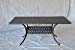 Nassau Outdoor Patio Rectangular Dining Table 42 X 72 Dark Bronze Cast Aluminum