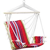 Red Hanging Rope Chair Outdoor Porch Swing Yard Tree Hammock Garden Seat 265 Lbs Red Hanging Rope Chair Outdoor Porch Swing Yard Tree Hammock Garden Seat 265 Lbs