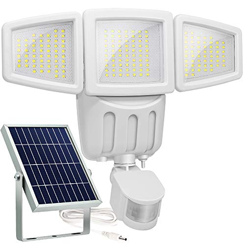 Solar Lights Outdoor, Lovin Product Ultra Bright 182 LED 1000 Lumens Motion Sensor Lights; Wide Angle Illumination/ 3 Control Dials Mode, Security Solar Wall Lights for Driveway, Deck ? White Review