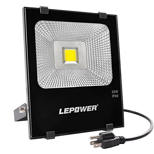 50W New Craft LED Flood Lights, Super Bright Outdoor Work Light, 250W Halogen Bulb Equivalent, IP66 Waterproof, 4000Lm, 6500K,  Outdoor Floodlight for Garage, Garden, Lawn and Yard ( White Light) For Sale