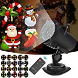 Cheap Christmas Lights Projector Outdoor LED Projection IP65 Waterproof, Landscape Spotlight for Holiday ,Remote Control Motion Image -10W 20 Slides 32ft Power Cable