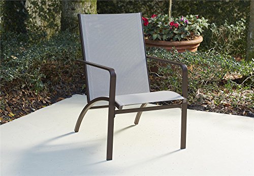 Cosco Outdoor Lounge Chairs, 2 Pack, Brown Review