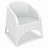 Compamia Siesta Aruba Stackable Lounge Chair Finish White Review