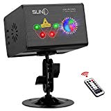 Party Laser Lights SUNY Hardwired Sound Activated Light RG Multiple Patterns Projector Galaxy LED Ripple Wave Projector Indoor Decorative DJ Lights For Xmas Disco Decor Holiday Event Laser Light Show For Sale